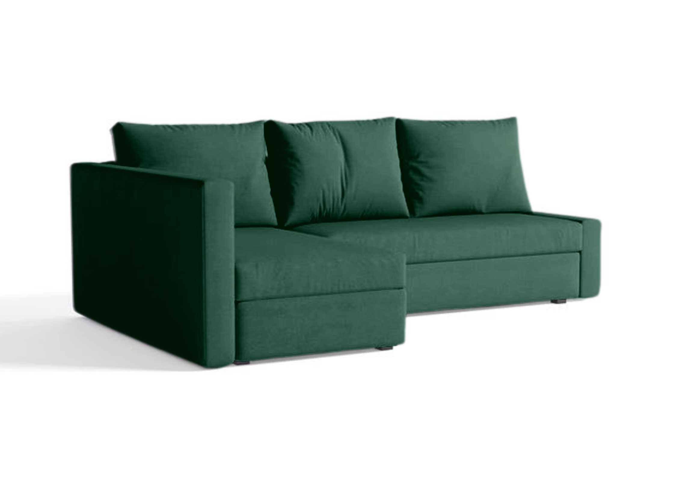 Zielony narożnik rozkładany